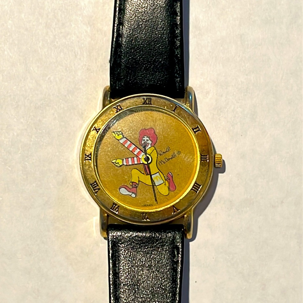 Ronald McDonald Genuine Leather Watch